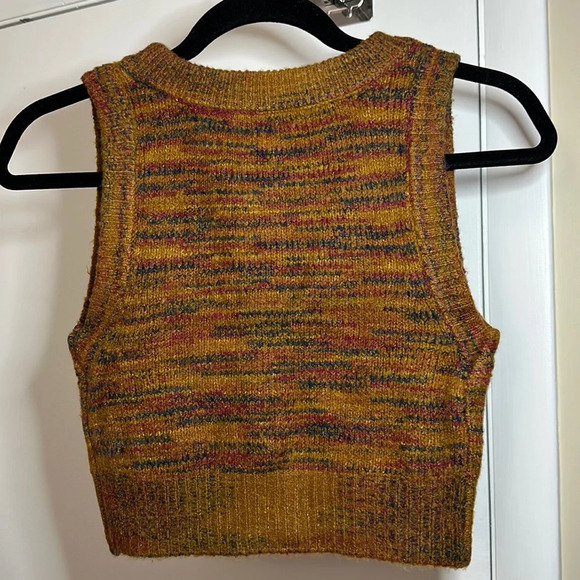 For Love And Lemons Orange Knit Crop Top - Picture 11 of 15